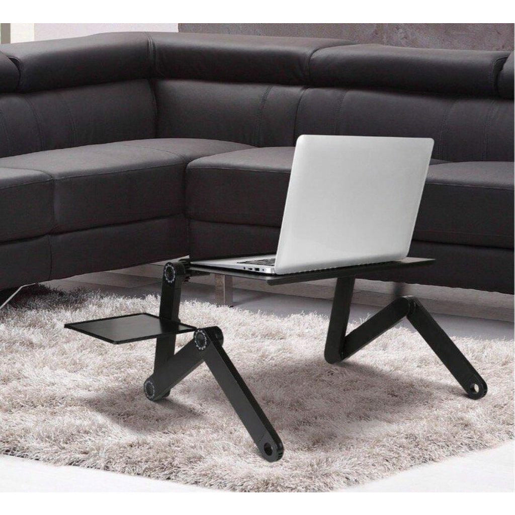 Laptop standaard Verstelbaar Universeel - Laptoptafel - Zwart - 123laptophoezen.nl