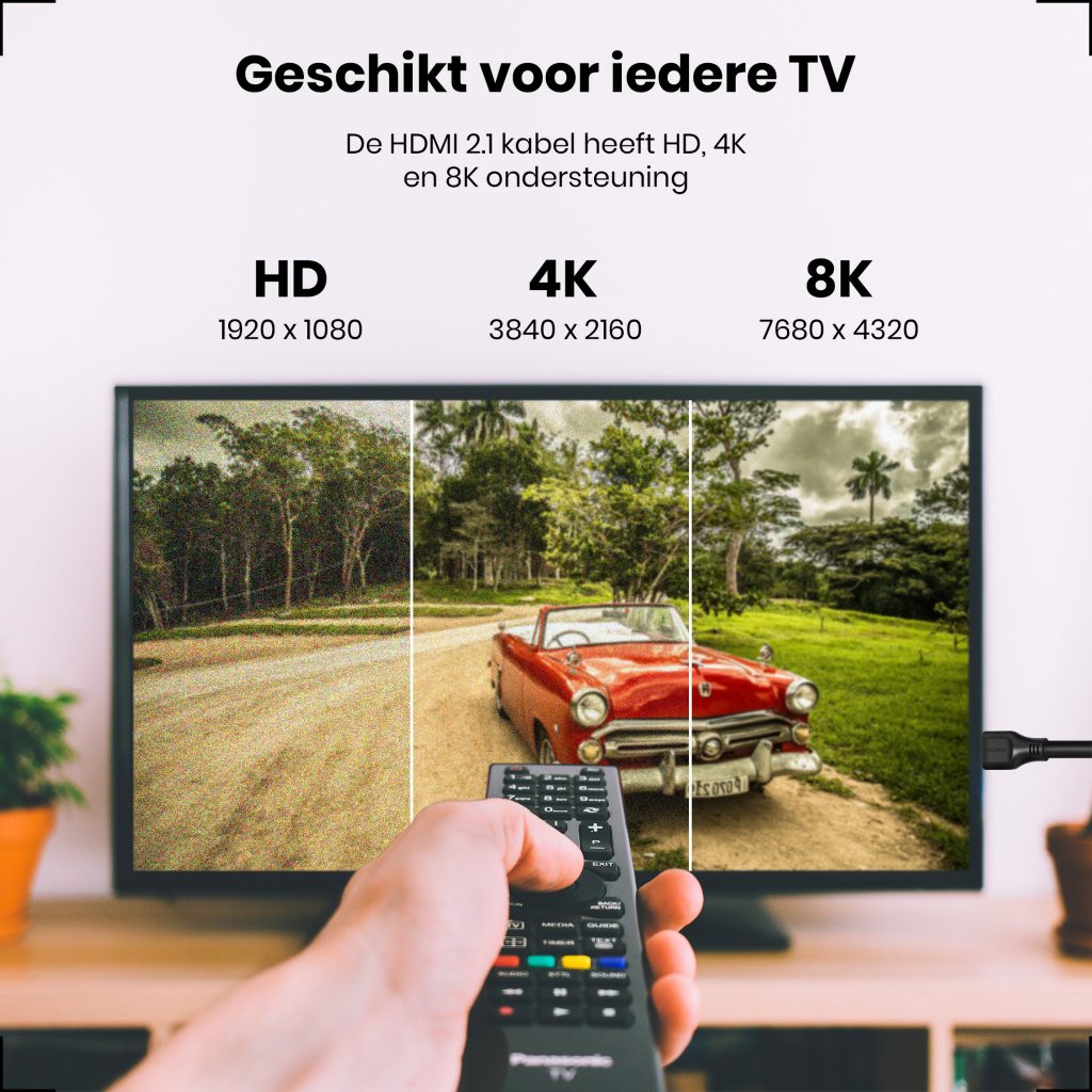 HDMI 2.1 Ultra High Speed Kabel 3 Meter – HS - 123laptophoezen.nl