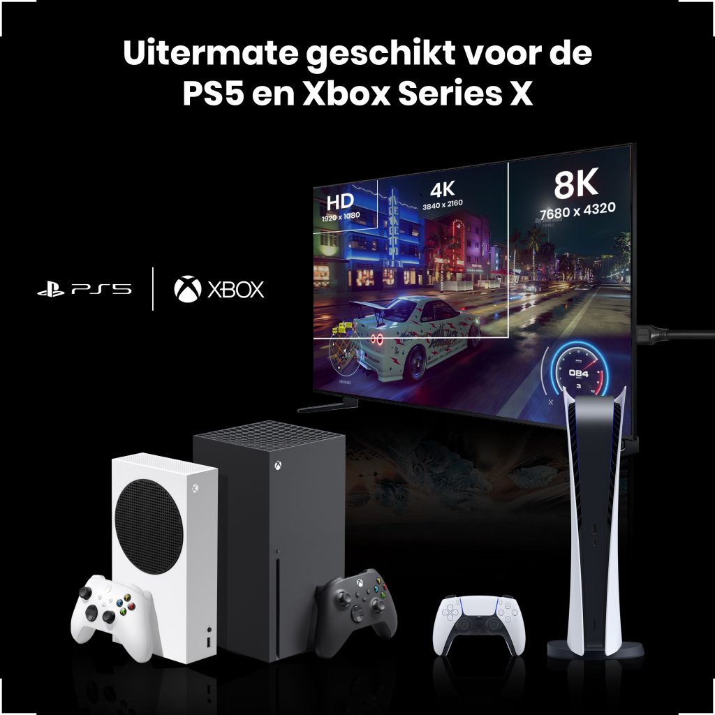 HDMI 2.1 Ultra High Speed Kabel 3 Meter – HS - 123laptophoezen.nl
