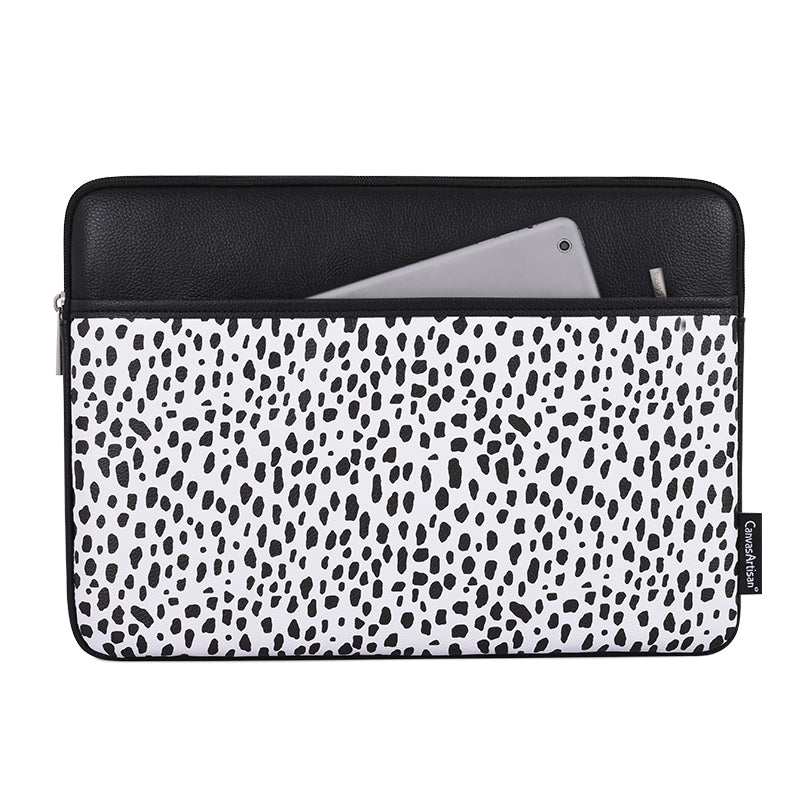 Laptophoes 13.3 Inch PU - Sleeve - Panterprint Wit