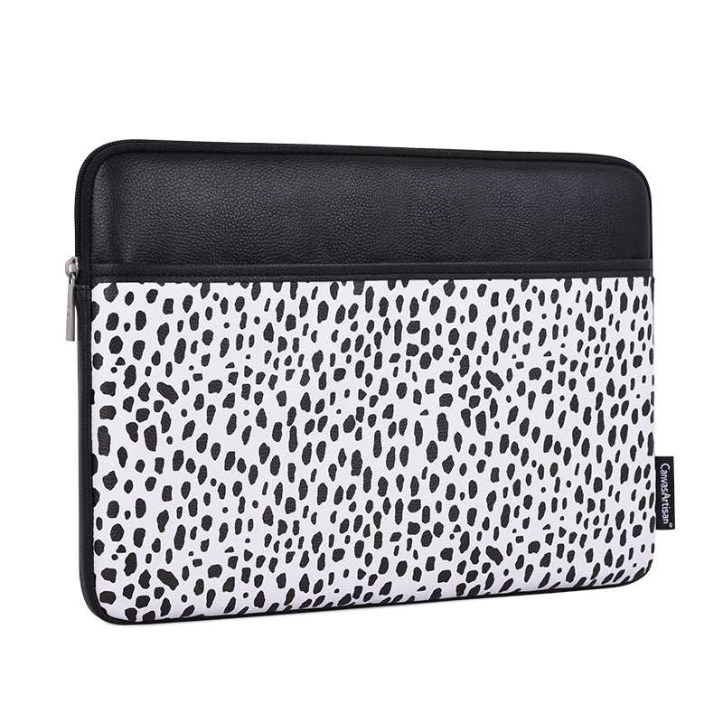 Laptophoes 13.3 Inch PU - Sleeve - Panterprint Wit