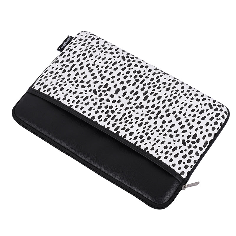 Laptophoes 13.3 Inch PU - Sleeve - Panterprint Wit