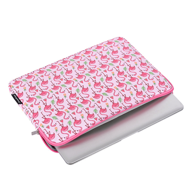 Laptophoes 13.3 Inch - GV Sleeve - Flamingo Roze - 123laptophoezen.nl