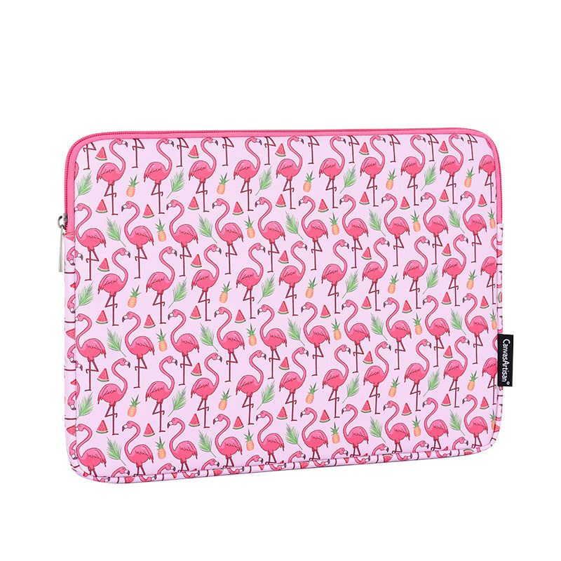 Laptophoes 13.3 Inch - GV Sleeve - Flamingo Roze - 123laptophoezen.nl