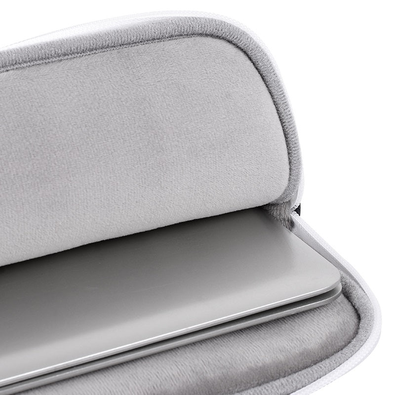 Laptophoes 13.3 Inch - GV Sleeve - Panterprint Wit - 123laptophoezen.nl