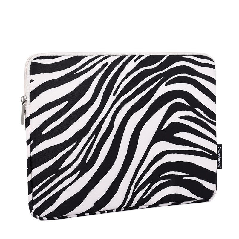 Laptophoes 14 inch - GV Sleeve - Zebra - 123laptophoezen.nl