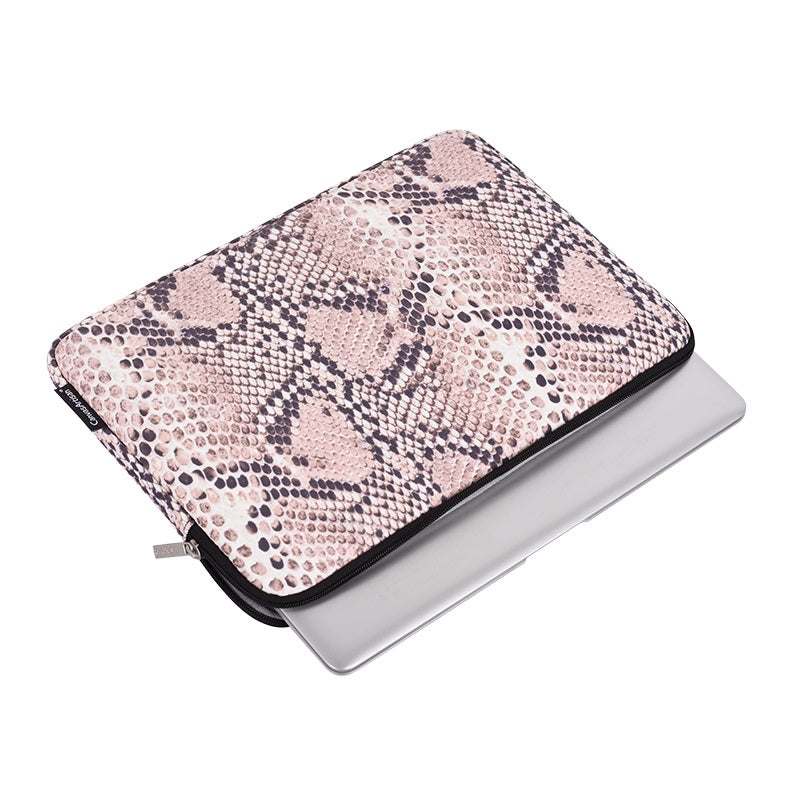 Laptophoes 13.3 Inch - GV Sleeve - Slangenleer - 123laptophoezen.nl