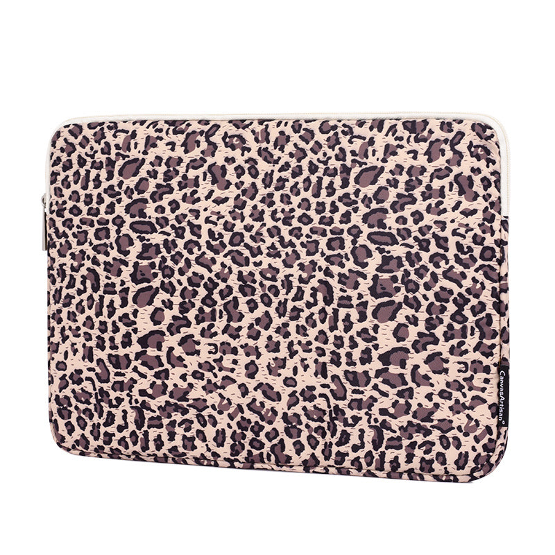 Laptophoes 15.6 Inch - GV Sleeve - Panterprint - 123laptophoezen.nl