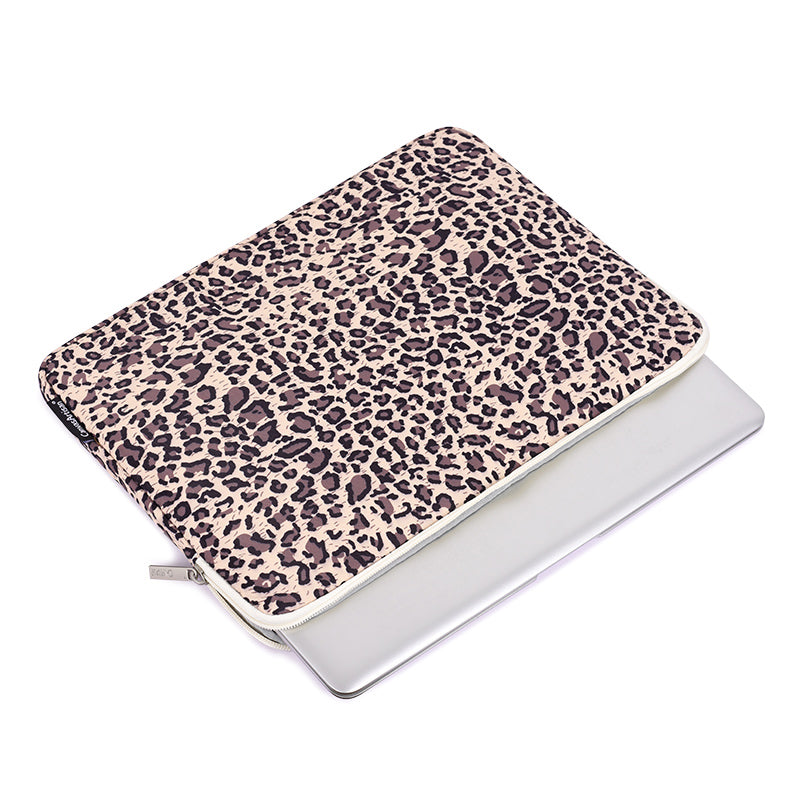 Laptophoes 15.6 Inch - GV Sleeve - Panterprint - 123laptophoezen.nl