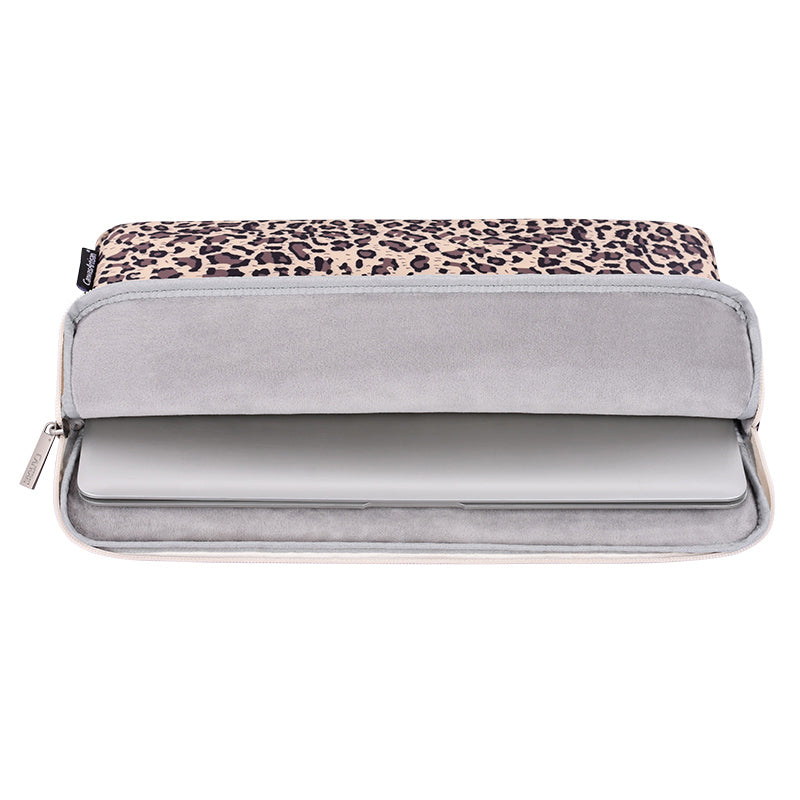 Laptophoes 15.6 Inch - GV Sleeve - Panterprint - 123laptophoezen.nl