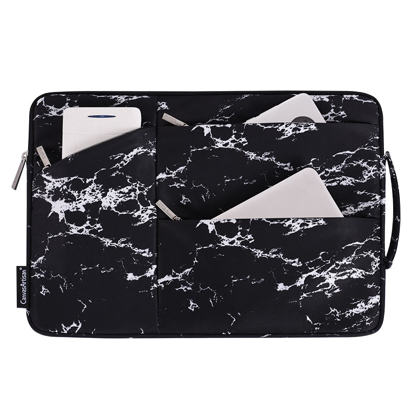 Laptophoes 15.6 Inch - XV Sleeve - Zwart Marmer - 123laptophoezen.nl