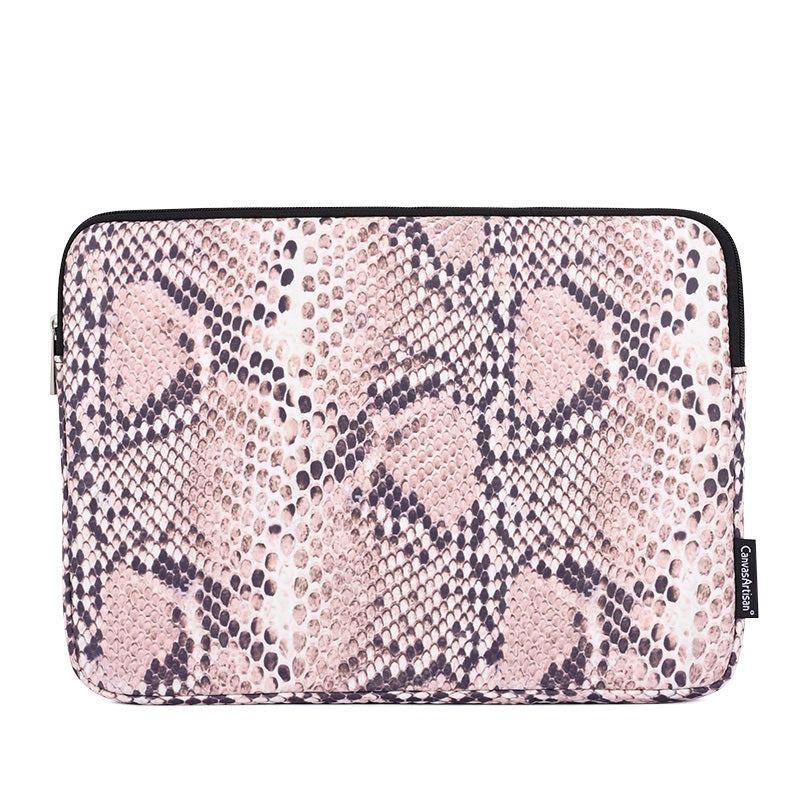 Laptophoes 13.3 Inch - GV Sleeve - Slangenleer - 123laptophoezen.nl