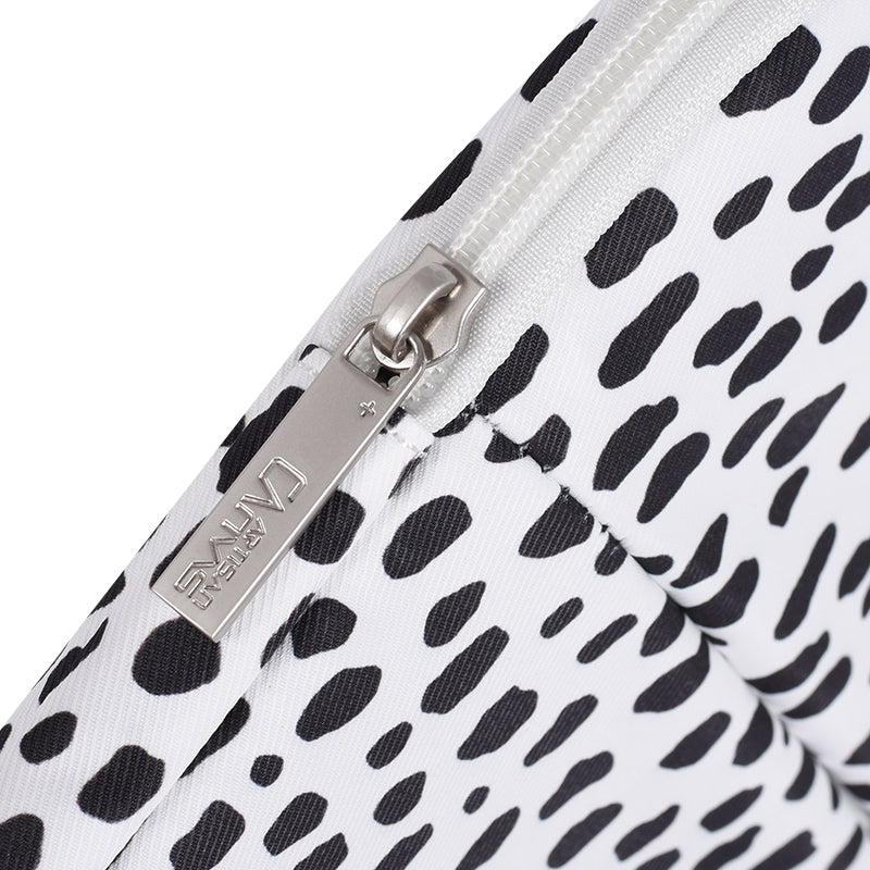 Laptophoes 13.3 Inch - Sleeve - Panterprint Wit - 123laptophoezen.nl