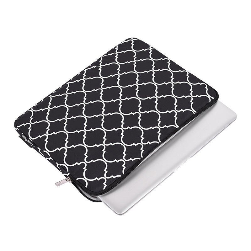 Laptophoes 13.3 Inch - GV Sleeve - Koninklijk Zwart - 123laptophoezen.nl
