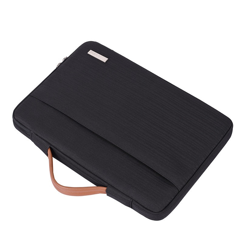 Laptophoes 13.3 Inch - Sleeve met Handvat - Zwart - 123laptophoezen.nl