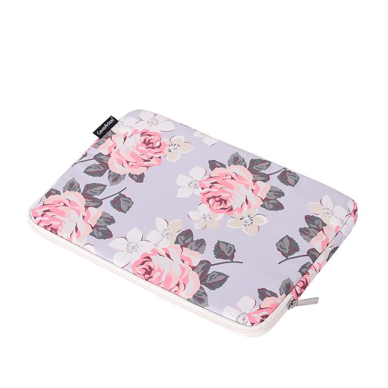 Laptophoes 13.3 Inch - GV Sleeve - Witte Roos - 123laptophoezen.nl
