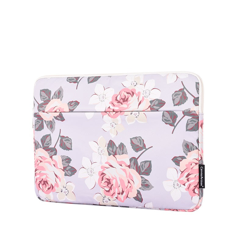 Laptophoes 13.3 Inch - Sleeve - Witte Roos - 123laptophoezen.nl