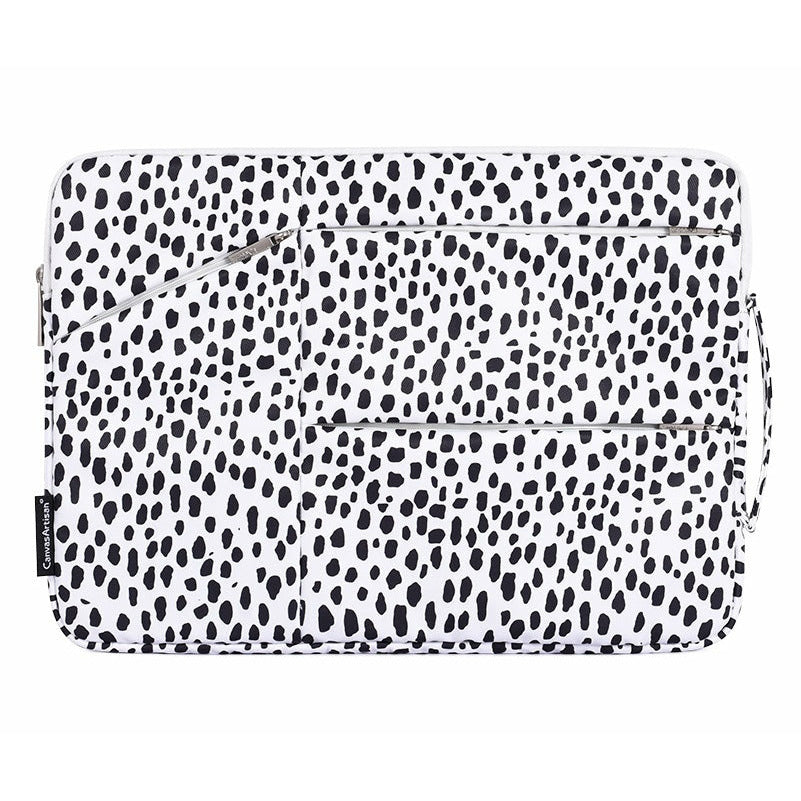 Laptophoes 13 Inch - XV Sleeve - Panterprint Wit - 123laptophoezen.nl
