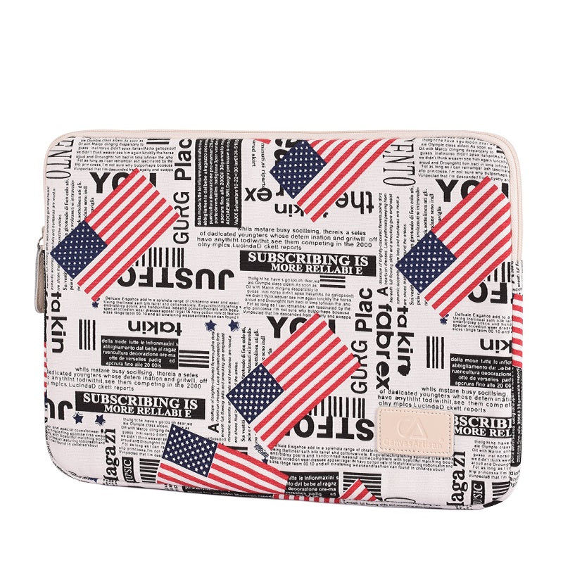 Laptophoes 13.3 Inch - GV Sleeve - Paper USA - 123laptophoezen.nl
