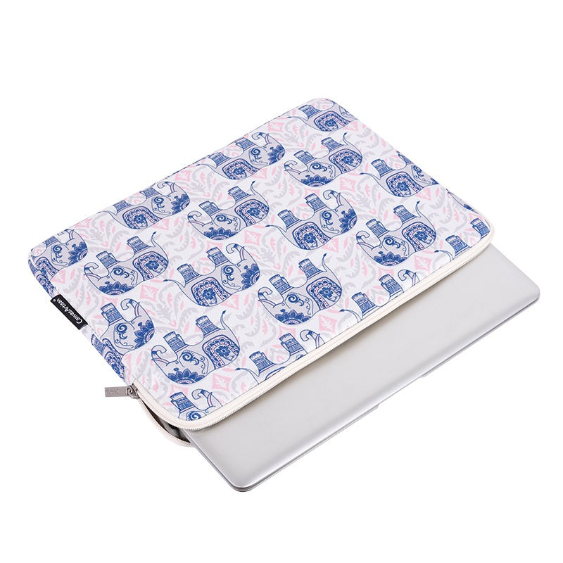 Laptophoes 14 inch - GV Sleeve - Olifant - 123laptophoezen.nl