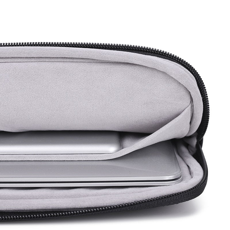 Laptophoes 13.3 Inch - Sleeve - Leer Style Zwart - 123laptophoezen.nl
