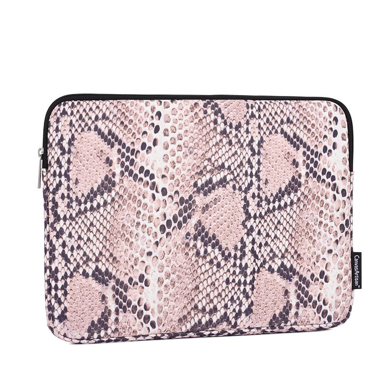 Laptophoes 13.3 Inch - GV Sleeve - Slangenleer - 123laptophoezen.nl