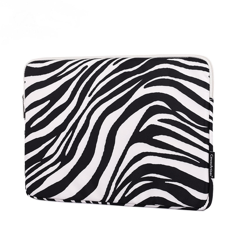 Laptophoes 14 inch - GV Sleeve - Zebra - 123laptophoezen.nl