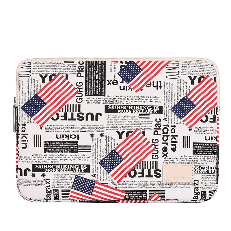Laptophoes 13.3 Inch - GV Sleeve - Paper USA - 123laptophoezen.nl