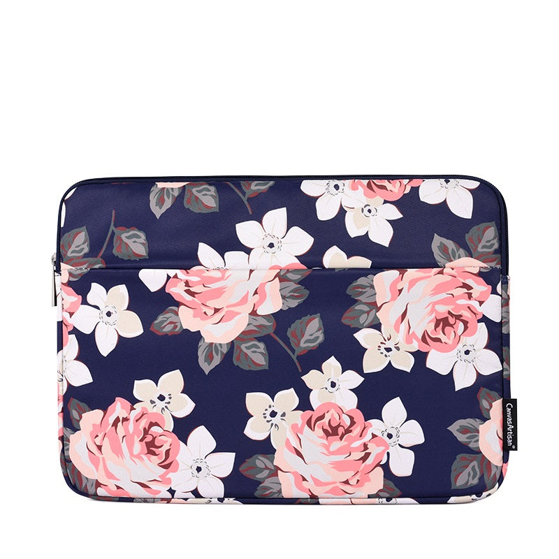 Laptophoes 13.3 Inch - Sleeve - Blauwe Roos - 123laptophoezen.nl