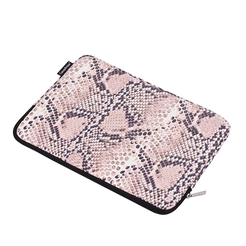 Laptophoes 13.3 Inch - GV Sleeve - Slangenleer - 123laptophoezen.nl