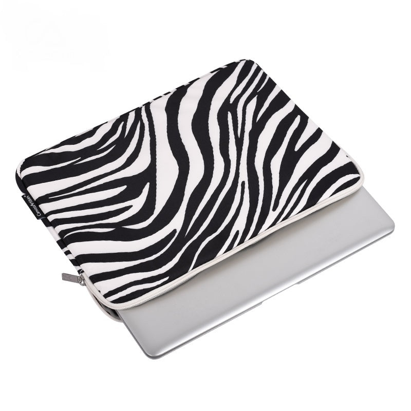 Laptophoes 14 inch - GV Sleeve - Zebra - 123laptophoezen.nl