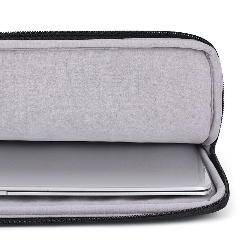 Laptophoes 14 inch - Sleeve - Zwart/Grijs - 123laptophoezen.nl