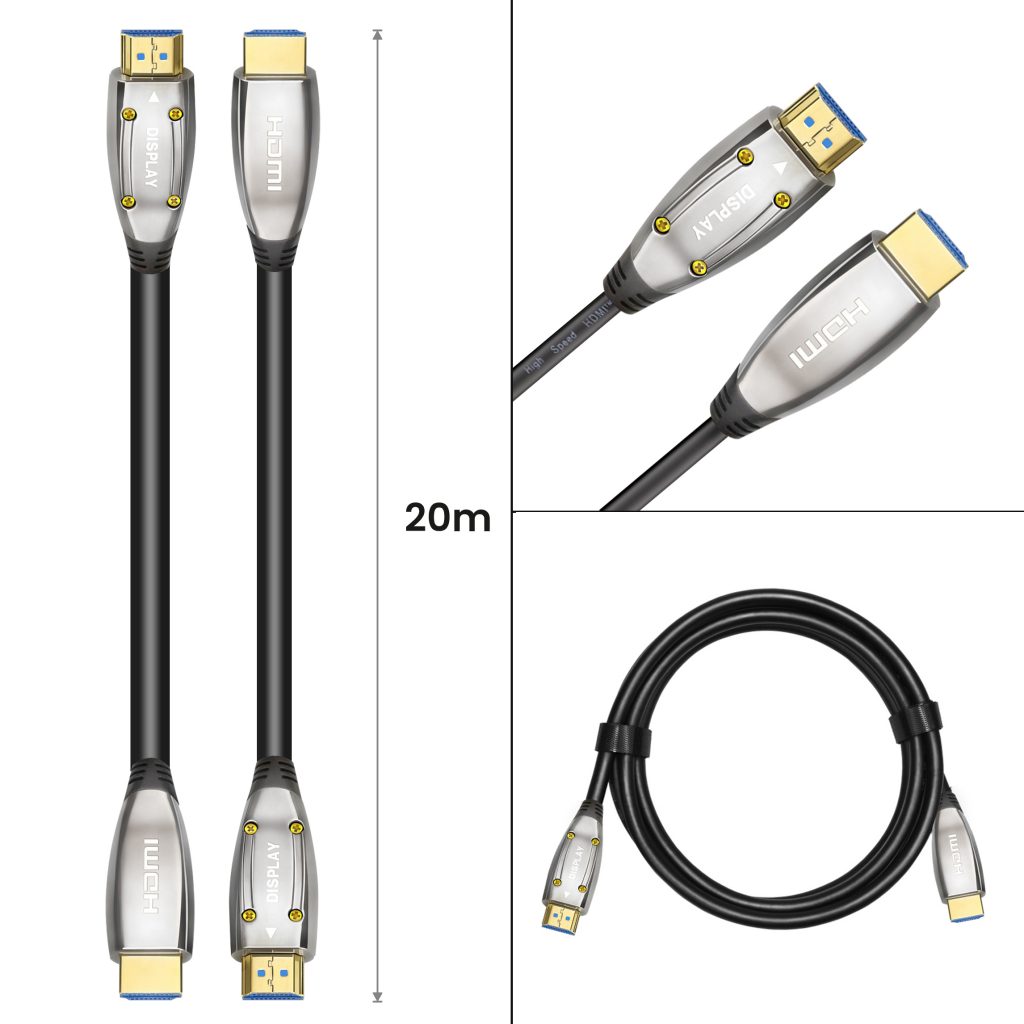 HDMI 2.1 Ultra High Speed Kabel 20 meter – Gold Plated – AOC - 123laptophoezen.nl