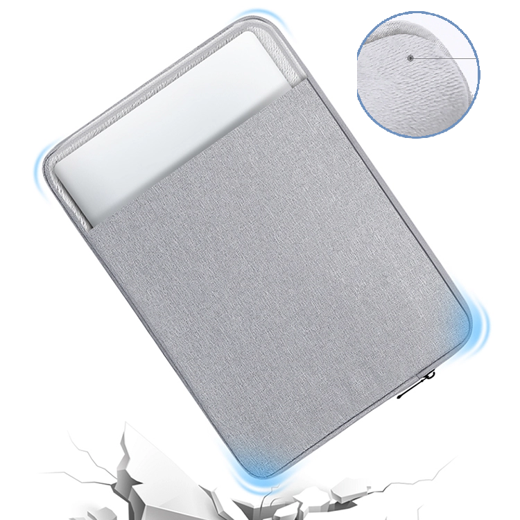 Laptophoes 15.6 Inch - GV Sleeve - Grijs - 123laptophoezen.nl