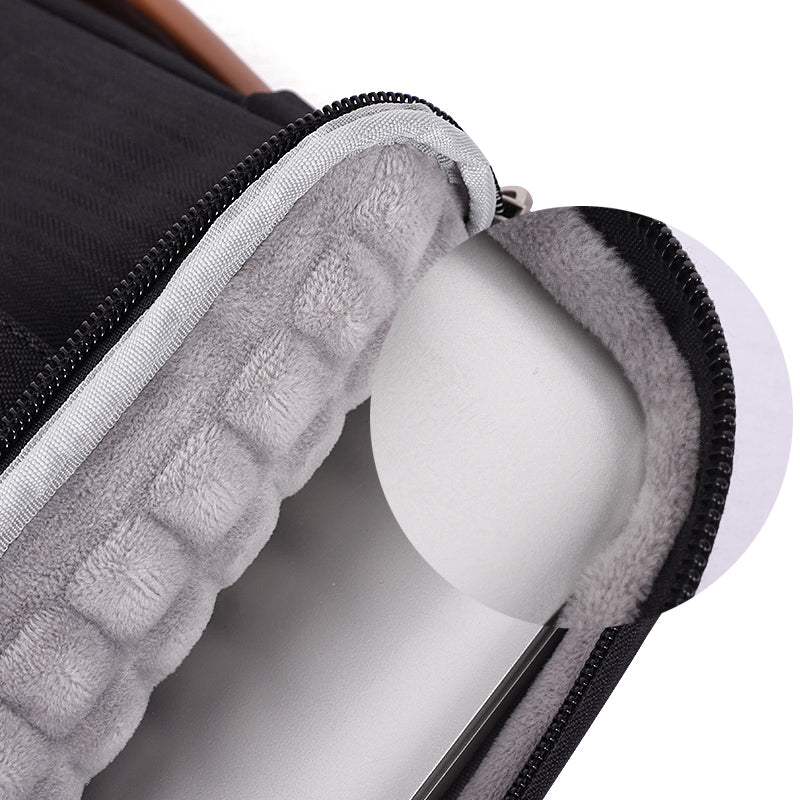 Laptophoes 13.3 Inch - Sleeve met Handvat - Zwart - 123laptophoezen.nl