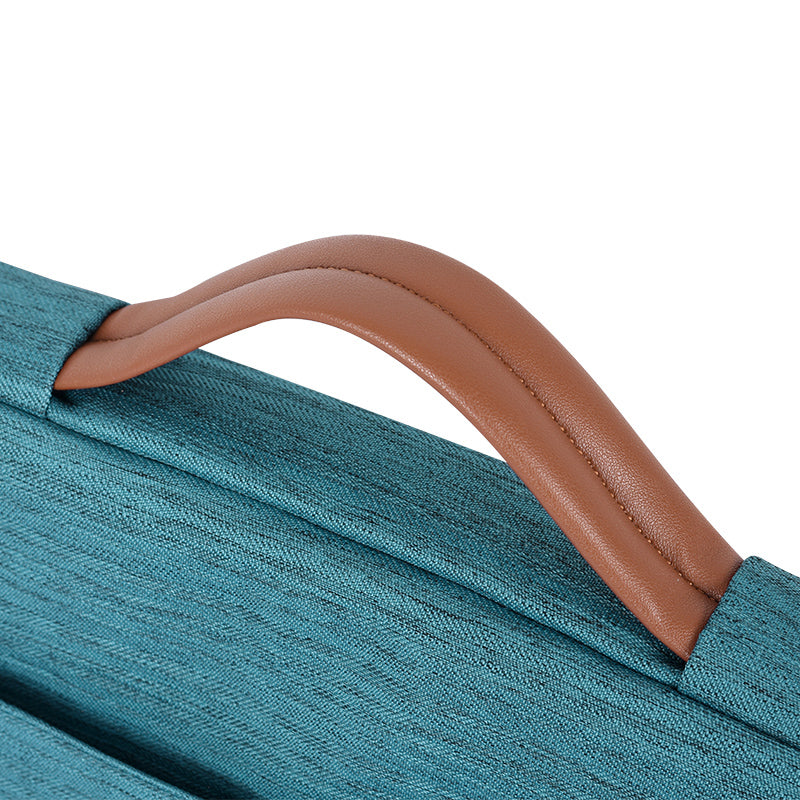 Laptophoes 13.3 Inch - Sleeve met Handvat - Turquoise - 123laptophoezen.nl