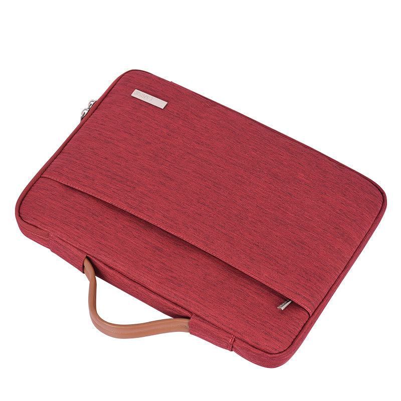 Laptophoes 13.3 Inch - Sleeve met Handvat - Rood - 123laptophoezen.nl