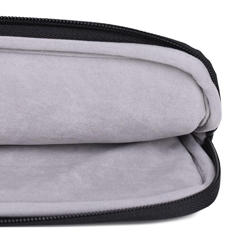 Laptophoes 13.3 Inch - PU Sleeve - Leer Zwart - 123laptophoezen.nl