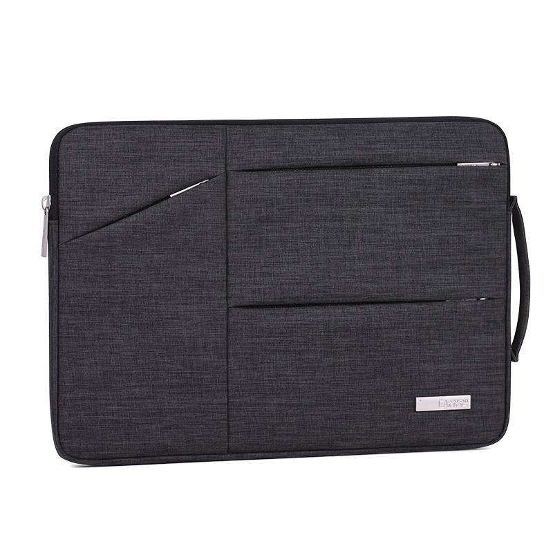 Laptophoes 15.6 Inch - XV Sleeve - Donkergrijs - 123laptophoezen.nl