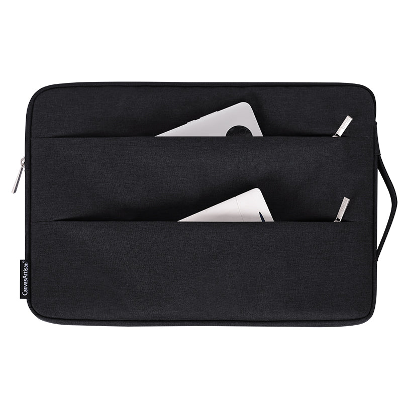 Laptophoes 13.3 Inch - VV Sleeve - Zwart - 123laptophoezen.nl
