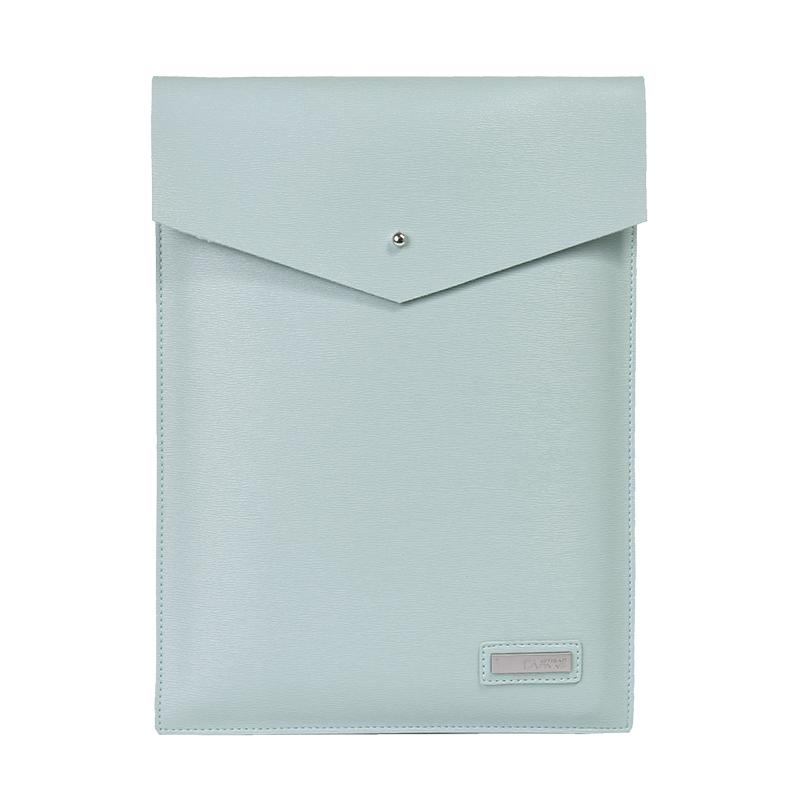 Laptophoes 13.3 Inch - PU Brief Case - Mintgroen - 123laptophoezen.nl