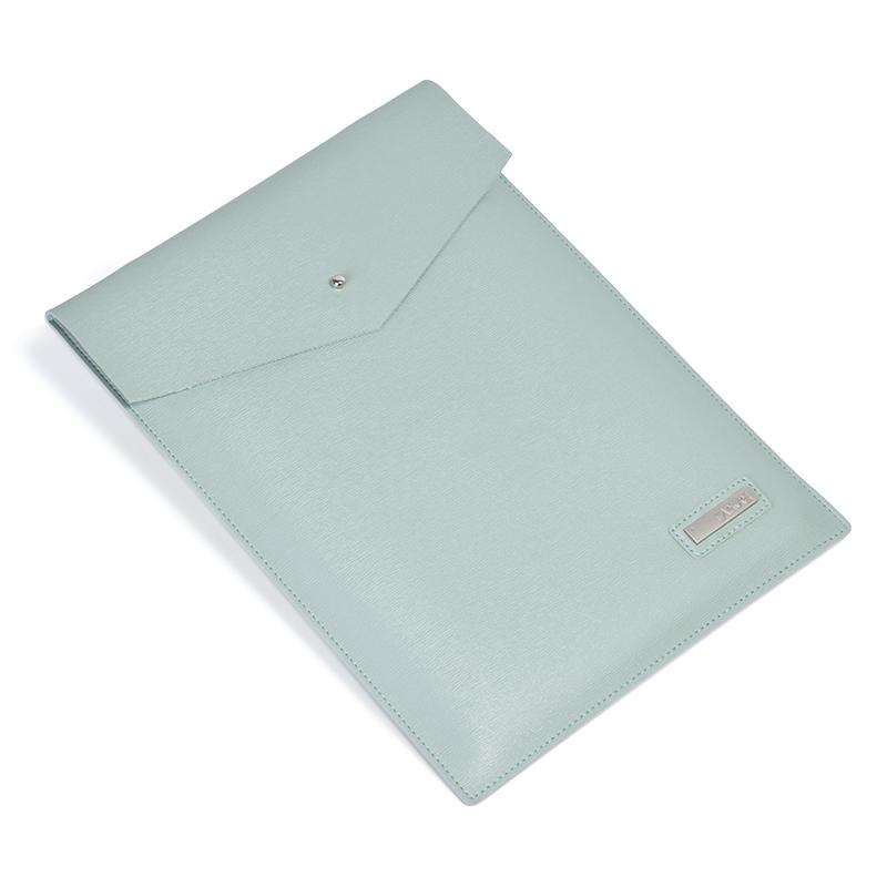 Laptophoes 13.3 Inch - PU Brief Case - Mintgroen - 123laptophoezen.nl