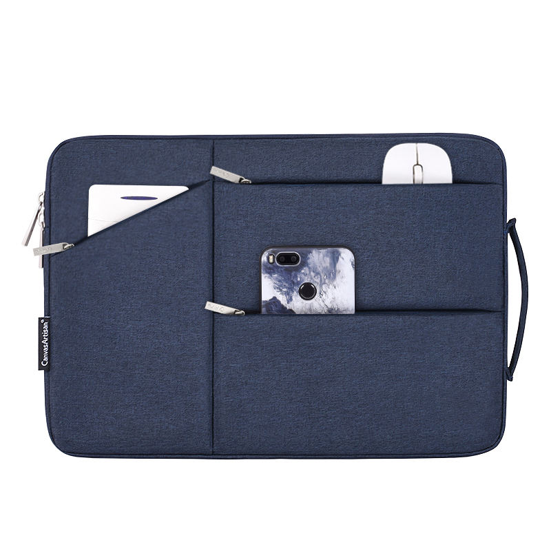 Laptophoes 14 inch - XV Sleeve - Donkerblauw - 123laptophoezen.nl