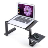 Laptop standaard Verstelbaar Universeel - Laptoptafel - Zwart - 123laptophoezen.nl