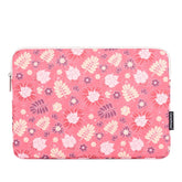 Laptophoes 13.3 Inch - GV Sleeve - Pink Leaves - 123laptophoezen.nl