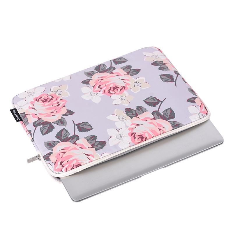 Laptophoes 13.3 Inch - GV Sleeve - Witte Roos - 123laptophoezen.nl