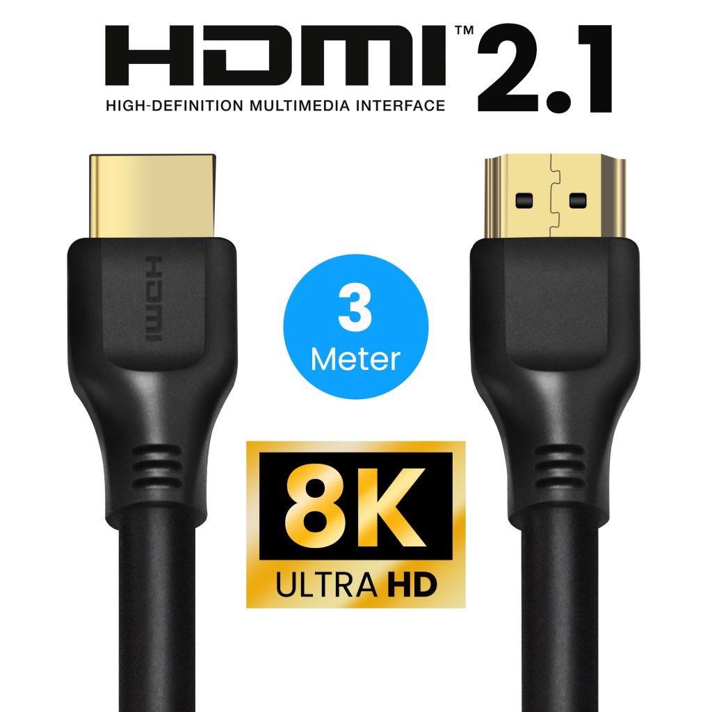 HDMI 2.1 Ultra High Speed Kabel 3 Meter – HS - 123laptophoezen.nl