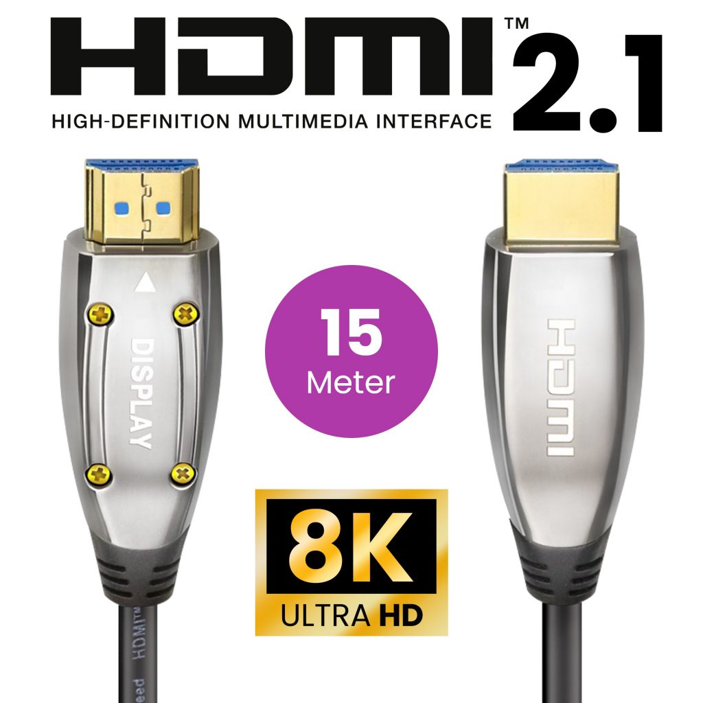 HDMI 2.1 Ultra High Speed Kabel 15 meter – Gold Plated – AOC - 123laptophoezen.nl