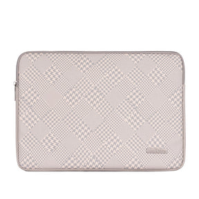 Laptophoes 13.3 Inch - GV Sleeve - Ruit Beige - 123laptophoezen.nl