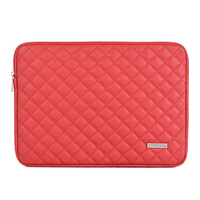 Laptophoes 13 Inch - Sleeve - Leer Style Rood - 123laptophoezen.nl